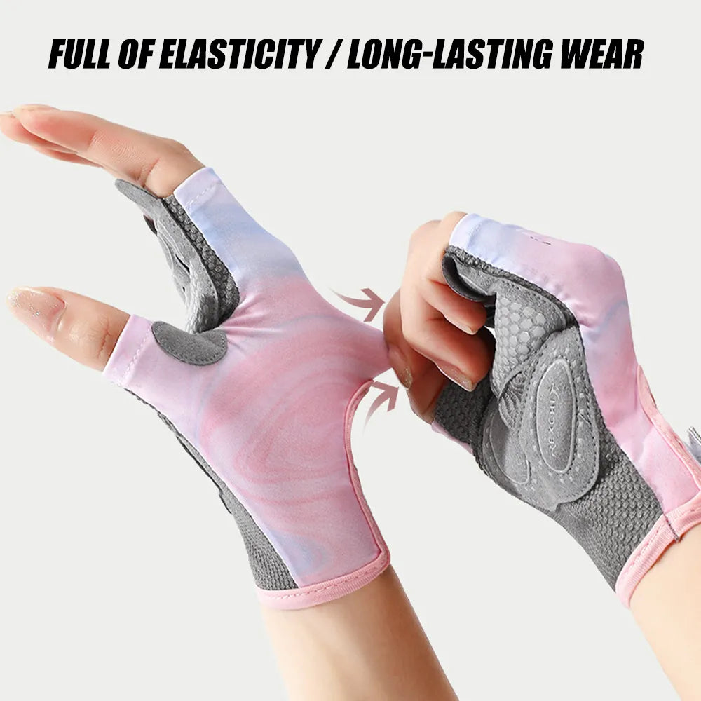1 Pair Workout Gloves for Men and Women, Exercise Gloves for Weight Lifting, Cycling, Gym, Training, Breathable and Snug Fit