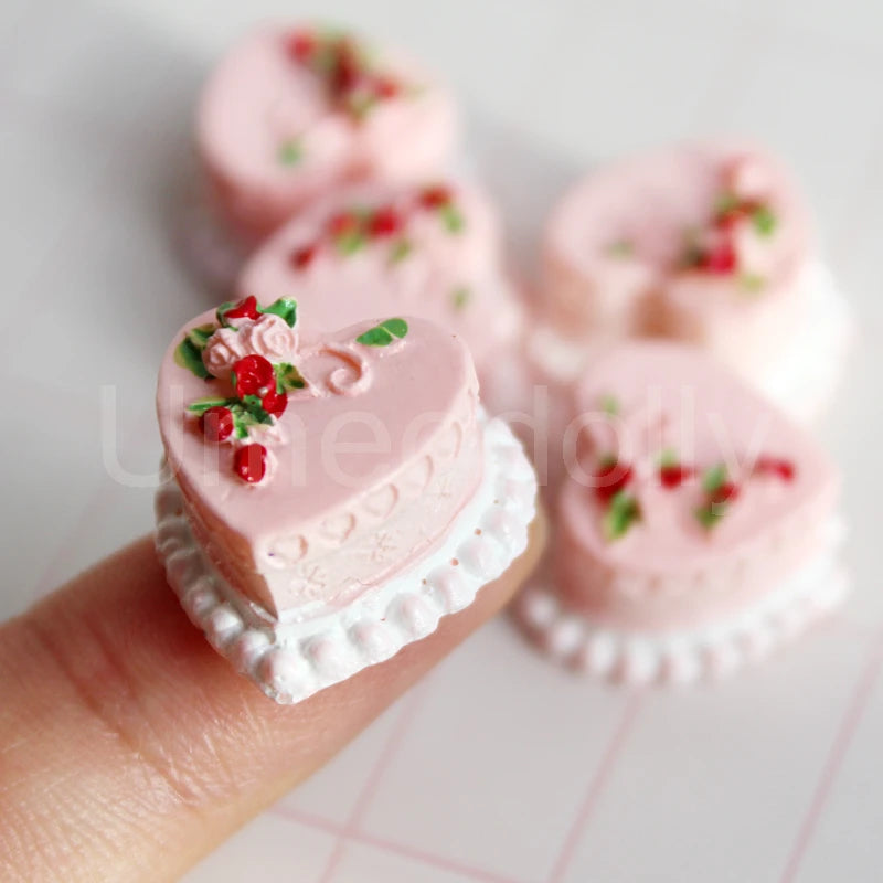 1/6 Scale Dollhouse Miniature Cake Bread DIY Dessert Mini Food for Barbies BJD Doll House Kitchen Furniture Accessories