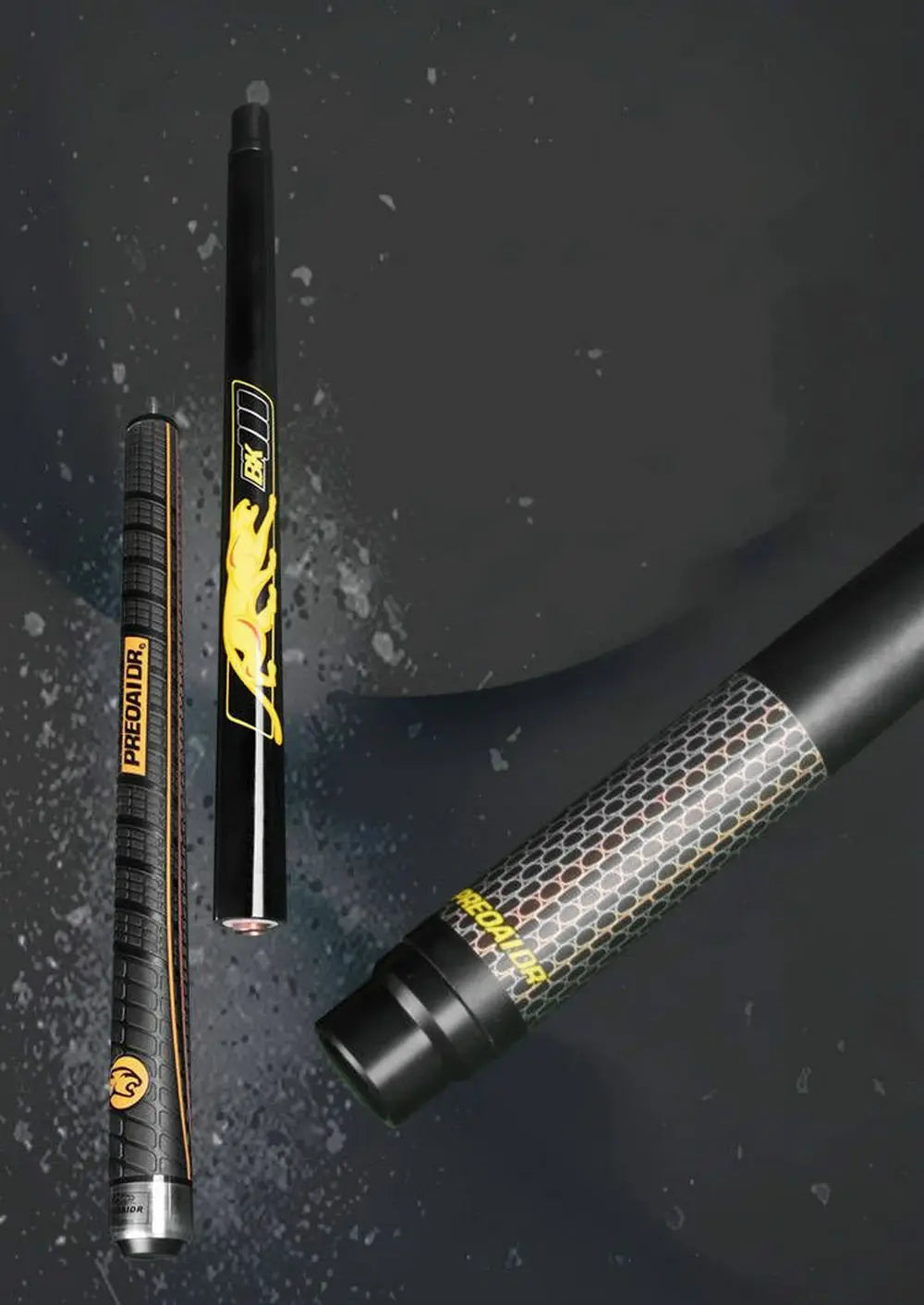 2 in 1 PREOAIDR 58" Jump Break Kick-Off Punch Black Technology Billiard Pool Cue Stick 13mm