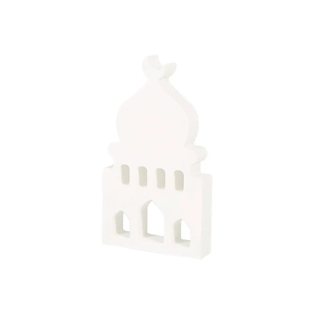 2024 EID Mubarak Wooden Ornaments House Ramadan Decoration for Islam Muslim Event Party Home Table Decoration Kareem Gifts