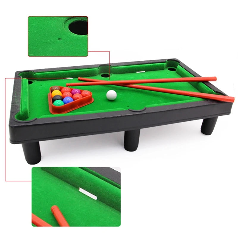 Home Office Desk Games Mini Pool Table Tabletop Desktop Billiards Snooker Game