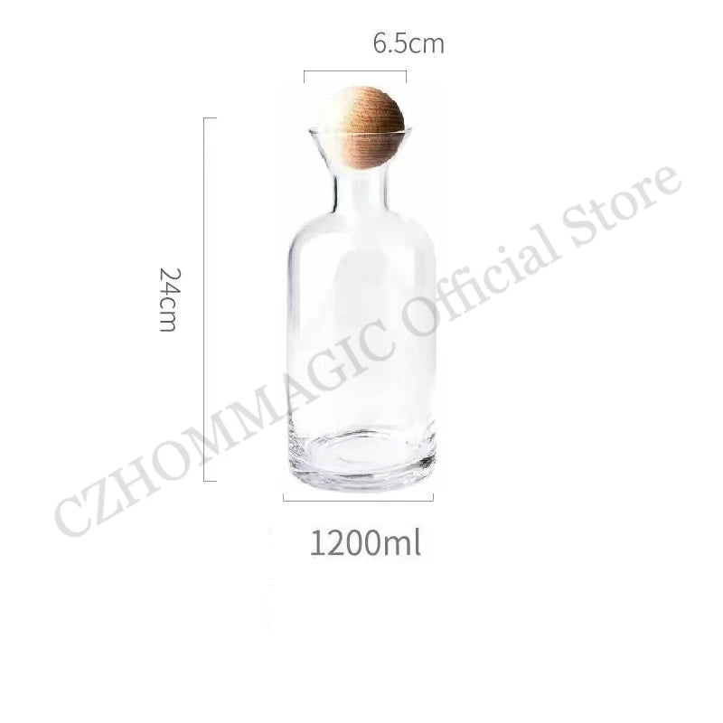 1.2L Water Kettle Amber Borosilicate Glass Tea Pot 250ml Water Cup Heat-Resistant Glass Bottle Water Pitcher Beverage Dispenser