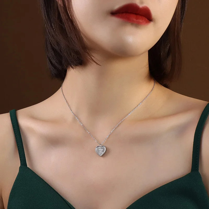 PVD 18 Gold Plated Heart Pendant Love You More Choker Necklace Stainless Steel Jewelry Valentine's Day Gift Necklace for Women