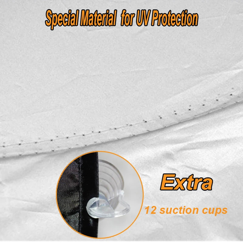 DSJ 6pcs Silver Car Sun Shade Front Window Sun Blind Screen Shield Protector Windscreen Windshield Visor Cover Block Sunshade UV