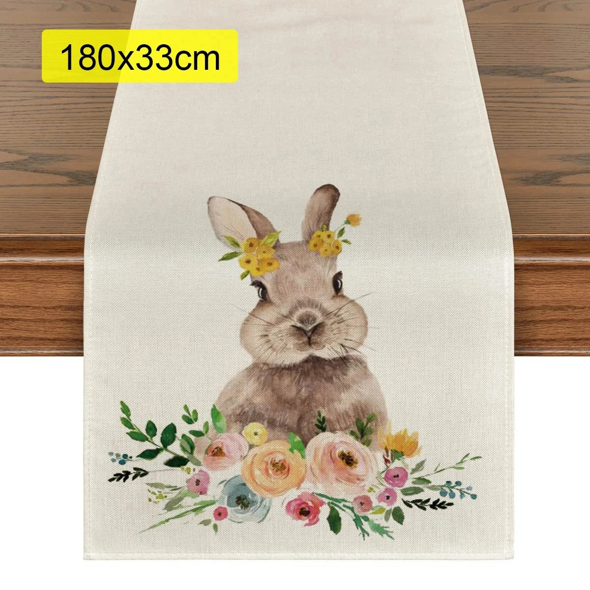 2024 Easter Bunny Table Runner Gnome Rabbit Party Decor Creative Tablemat Easter Placemat Table Decoration for Dining Home
