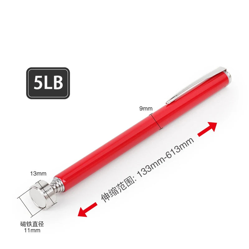 Mini Portable Telescopic Magnetic Magnet Pen Handy Tools Capacity for Picking Up Nut Bolt Extendable Pickup Rod Stick