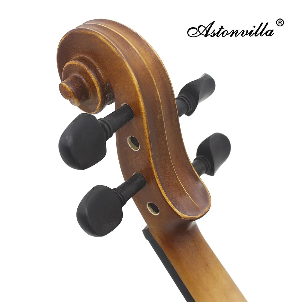 Astonvilla Handmade Size 4/4 Vintage Violin Exquisite Sub Gloss Varnish Stylish Retro Old-Fashioned Fiddle Spruce Panel