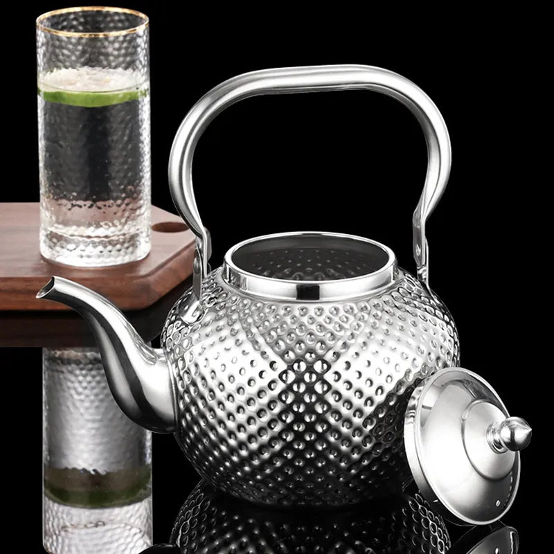 1.2/1.5/2l Teapot 304 Stainless Steel Water Tea Kettle Induction Cooker Stove Tea Pot Drinkware Kitchen Accessories