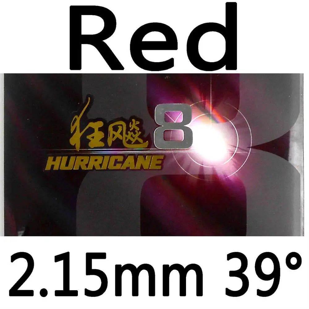 DHS Hurricane 8 Hurricane8 Pips in Table Tennis Rubber With Sponge PingPong Rubber