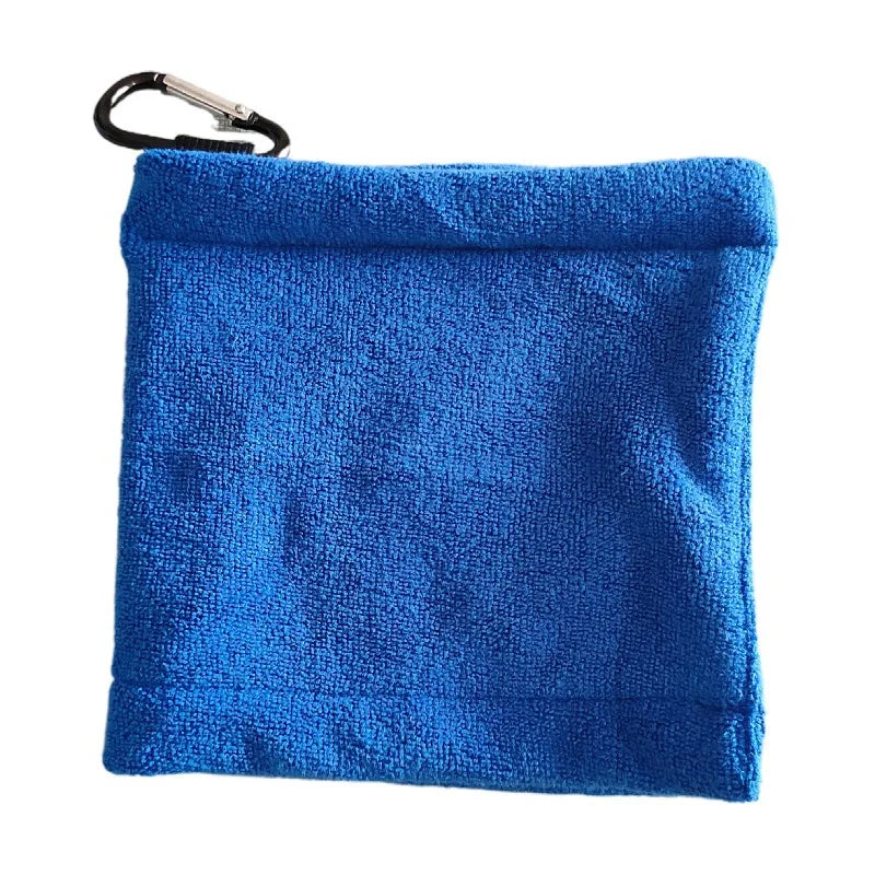 1PC Golf Ball Cleaning Towel Club Towel Outdoor Hook Towel Microfiber Velvet Outdoor Convenient Hhanging Waist Sports Club Cloth