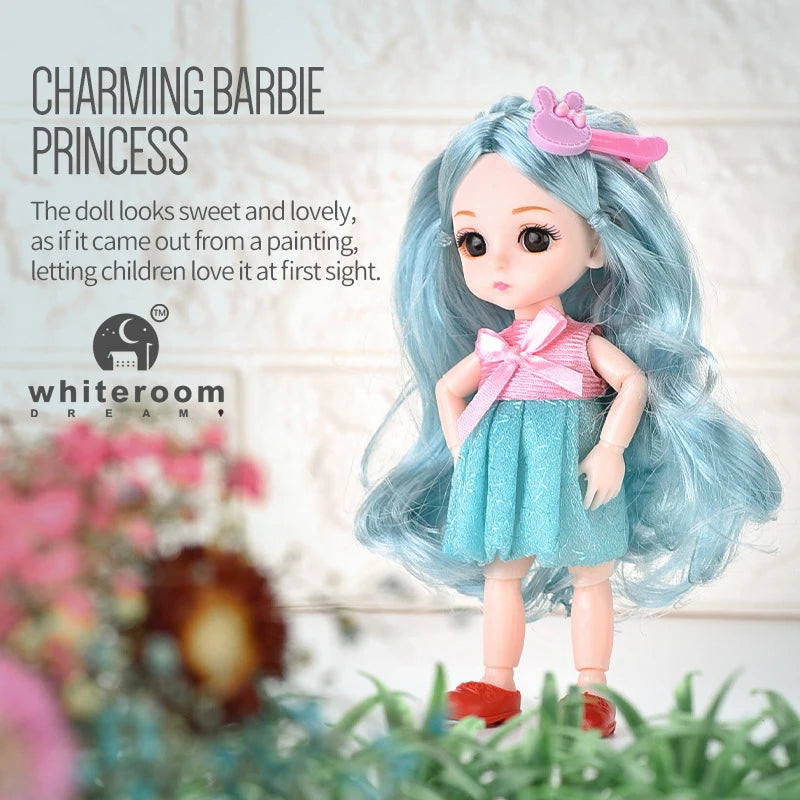Doll for Girl Baby Doll Toys Children Kid Boy Toy PC Lover Holiday Gift Full Set Bjd 1/12 Mini Dolls Baby Clothes Dress Up