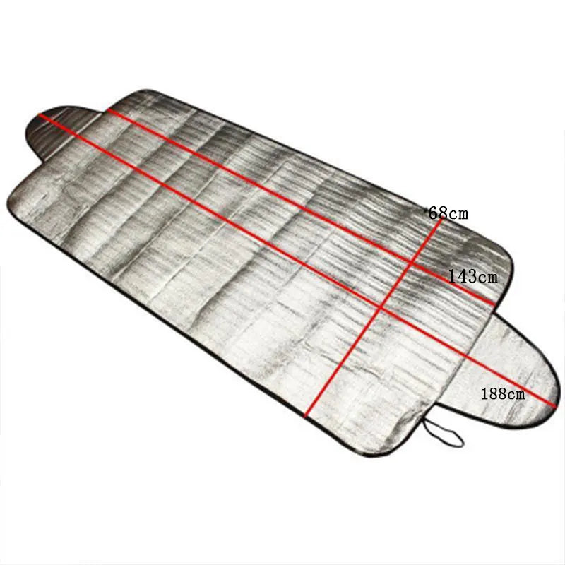 Car Snow Ice Protector Visor Sun Shade Fornt Rear Windshield Cover Block Cover Front Rear Block Window Windshield Accessories