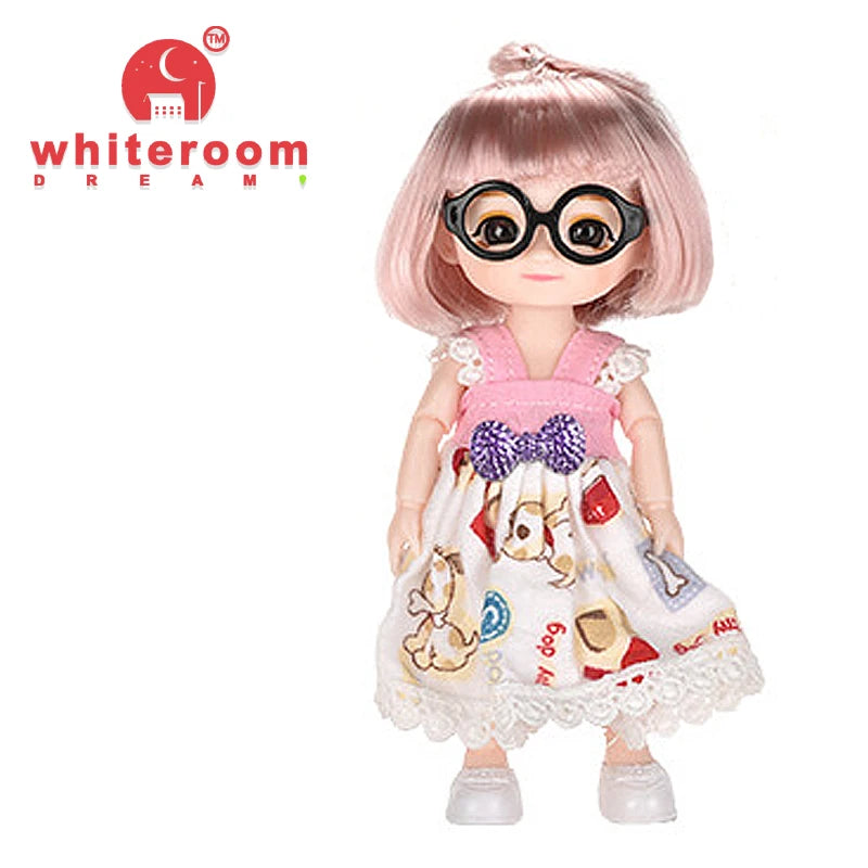 Doll for Girl Baby Doll Toys Children Kid Boy Toy PC Lover Holiday Gift Full Set Bjd 1/12 Mini Dolls Baby Clothes Dress Up