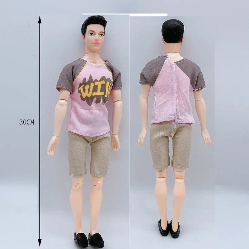Newest Handmade Doll Accessories Baby Dolls Pregnant Mom Lady Father Dad Ken for Barbie Game Christmas Birthday Present Gift