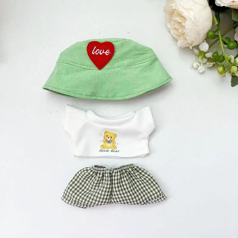 For 17cm Labubu Out Fit Clothes Time to Chill Doll Clothes for Labubu II Doll Cute Clothes
