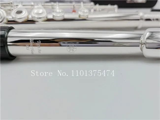 Flute Professional Cupronickel Opening C Key 17 Hole 677H Flute Silver Plated Musical Instruments With Case and Accessories