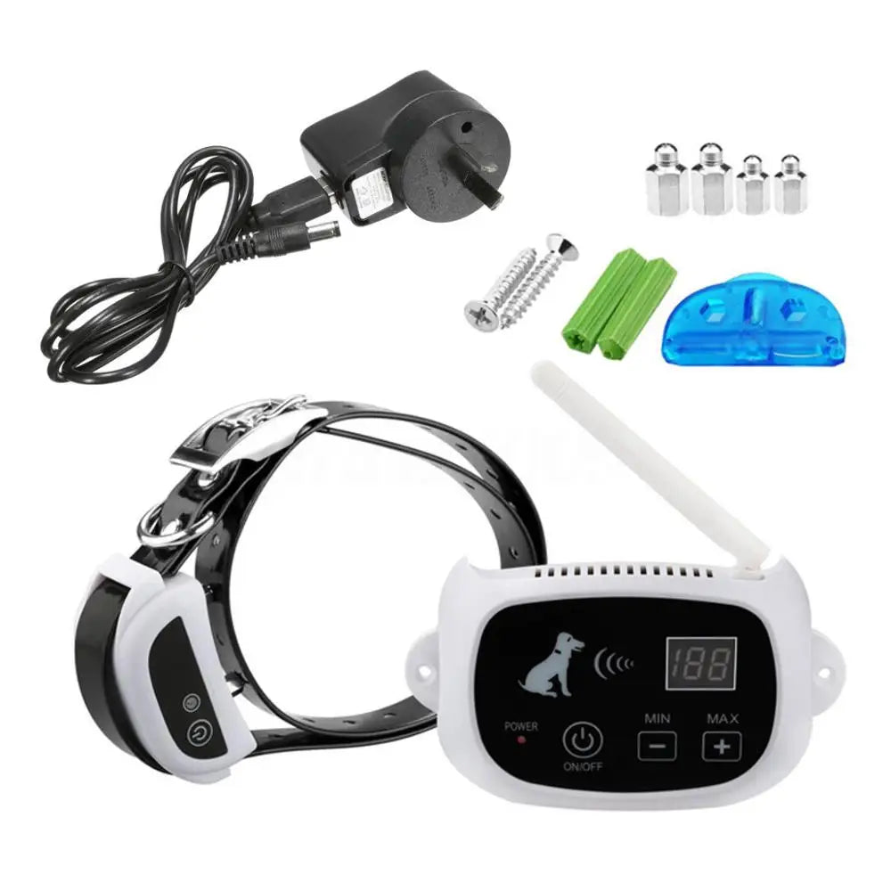 Retail Wireless Electric Dog Pet Fence Containment System Transmitter Collar Waterproof Drop Shipping 27g9