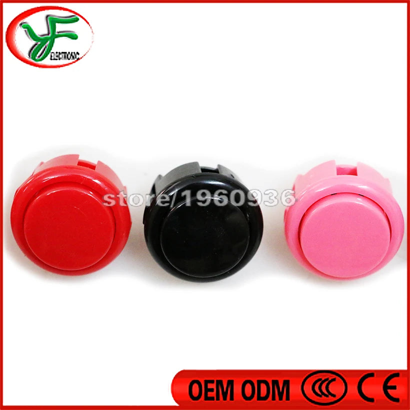 100pcs/Lot Cassette Button 30mm Button Arcade Push Button 10 Colors Accessories for Arcade Game Consoles