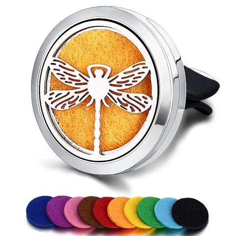 Car Air Freshener Car Perfume Diffuser Clip Car Air Auto Vent Freshener Essential Oil Perfume Locket (No Fragrance) C002