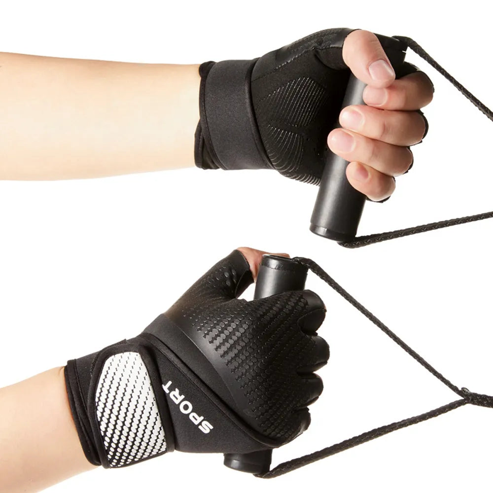 1 Pair Workout Gloves - Gym Weight Lifting Gloves With Wrist Wrap Support,Full Palm Protection & Extra Grips for Fitness,Pull-Up