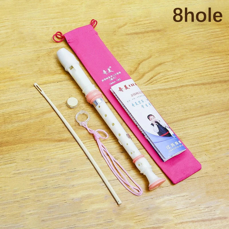 Professional Eight Hole Treble Flute 8-Hole Soprano Recorder Clarinet Black Sound Easy Adjustable Food Grade ABS Non-Toxic