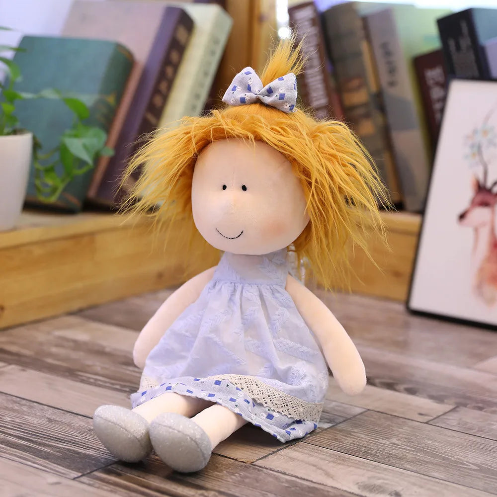 35cm/45cm New Cute Cartoon Little Sister Plush Dolls Girl in the Skirt Doll Kids Girls Toys Children Birthday Christmas Gifts