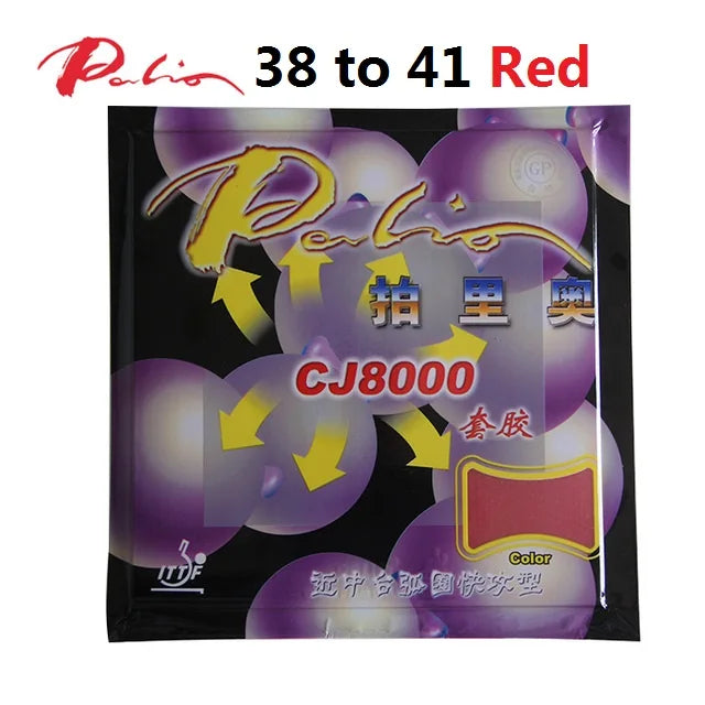 Palio CJ8000 (2-Side Loop Type Fast Light Type Pips-In Table Tennis / Pingpong Rubber With Sponge (H36-46)