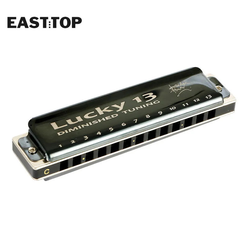 EASTTOP LUCKY 13 Dominished Harmonica Musical Instruments 13 Holes C Key Harmonica for Beginners