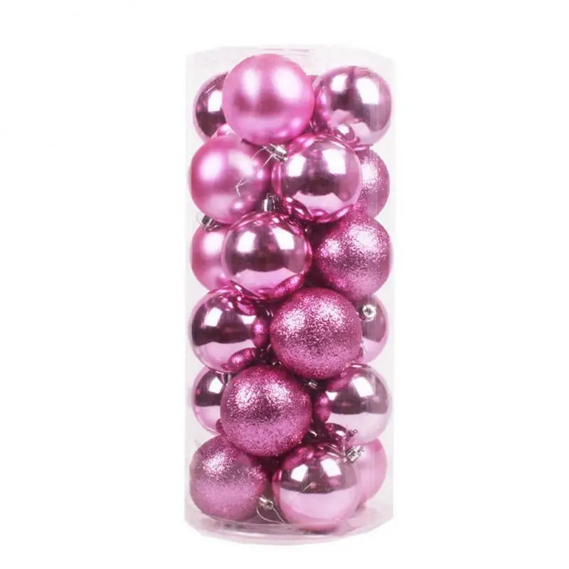 24/36pcs Christmas Ball Christmas Tree Ornament Home Christmas Hanging Pendant New Year Party Decoration Gift Navidad