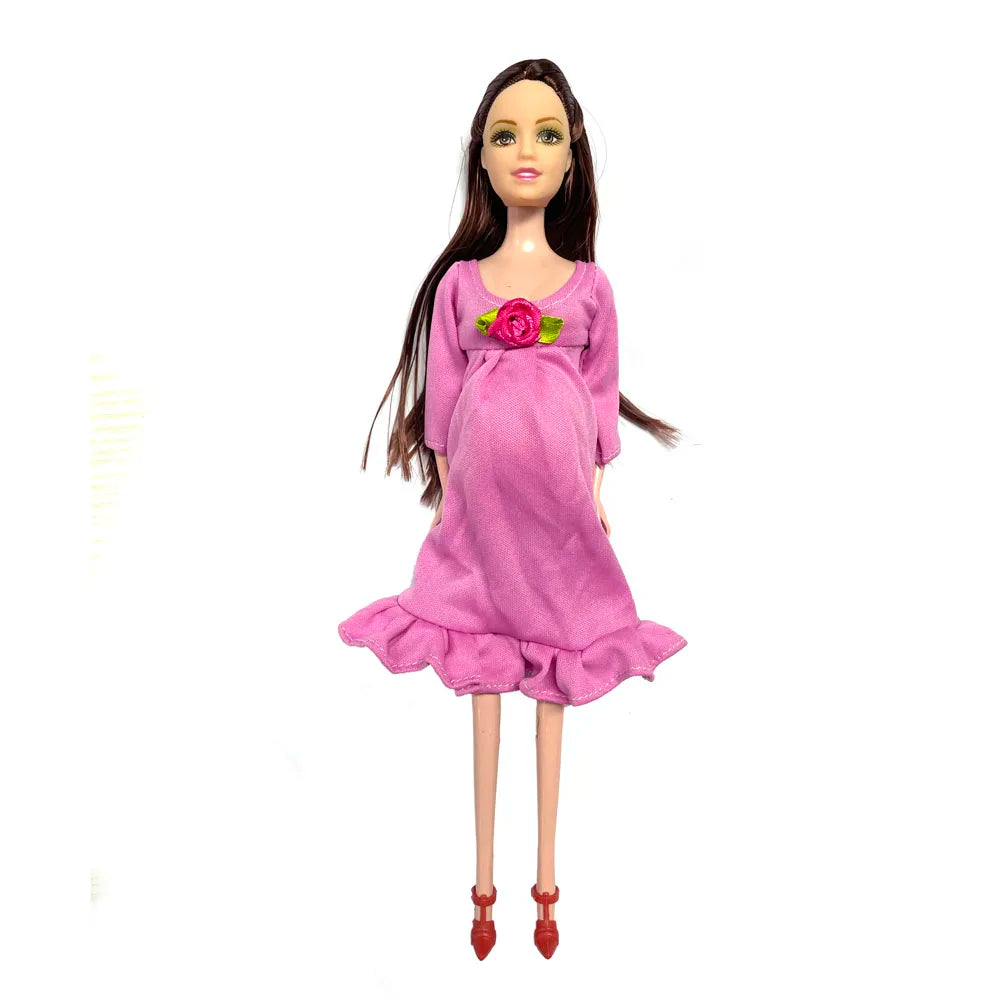 Baby Toy Pregnancy Doll Set Pregnant Doll Suit Doll Have a Baby in Her Tummy for Barbie Doll Child Toy Educational Toy