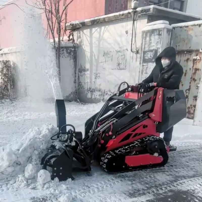 Derette Factory Direct Sale Snow Thrower Blower Snowplow Snow Sweeper for DRT450 Mini Skid Steer Loader Front End