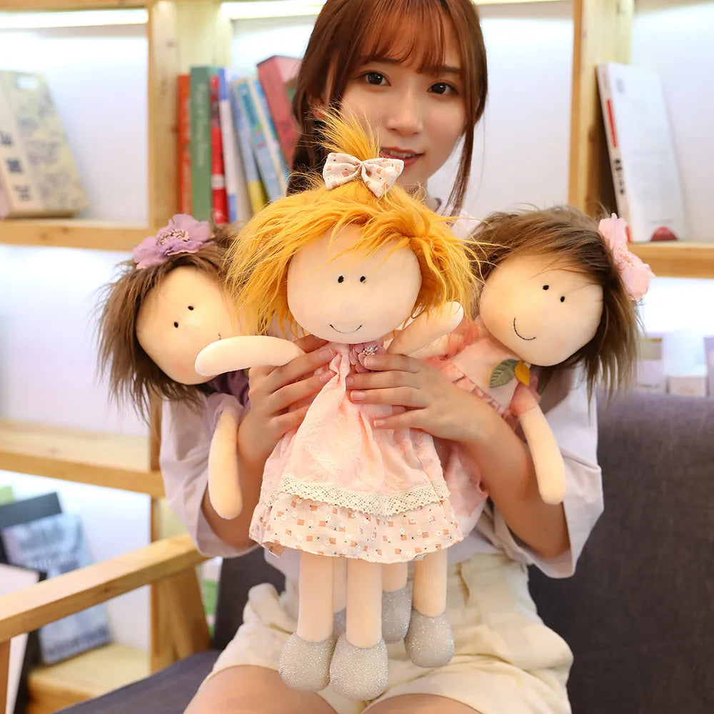 35cm/45cm New Cute Cartoon Little Sister Plush Dolls Girl in the Skirt Doll Kids Girls Toys Children Birthday Christmas Gifts