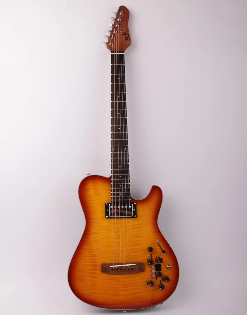 New Design Silent Electric Acoustic Guitar Portable Travel Built in Effect Electricas Electro Electrique Guitare Guiter Guitarra