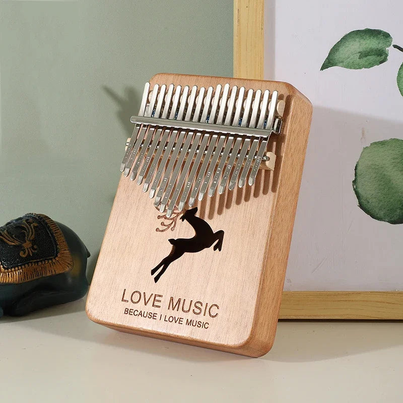 Kalimba 17 Keys Thumb Piano High Quality Wood Mahogany Mbira Body Afircan Sanza With Kalimba Bag Creative Music Box Finger Piano
