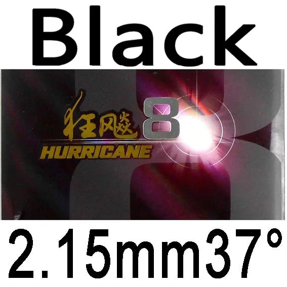 DHS Hurricane 8 Hurricane8 Pips in Table Tennis Rubber With Sponge PingPong Rubber