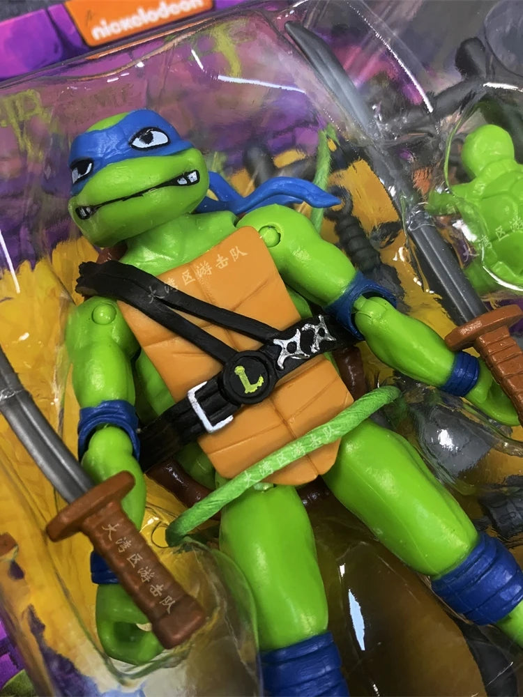Playmates Teenage Mutant Ninja Turtles Mutant Mayhem Raph Don Mikey Leo Doll Gifts Toy Model Anime Figures Collect Ornaments