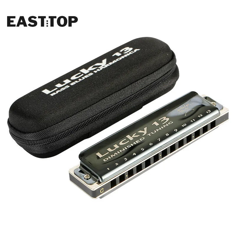 EASTTOP LUCKY 13 Dominished Harmonica Musical Instruments 13 Holes C Key Harmonica for Beginners