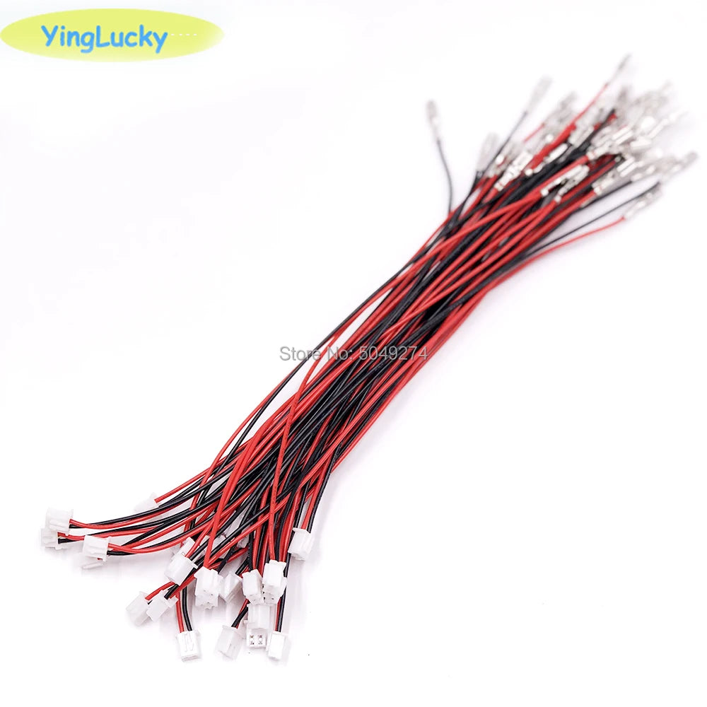 10pcs/Lot 2 Pin Cable With 2.8mm/4.8mm Connector for American Style Joystick SANWA Button Switch for Jamma Arcade USB Encoder