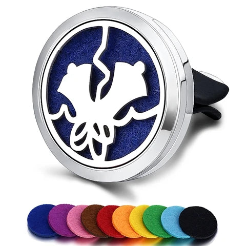 Car Air Freshener Car Perfume Diffuser Clip Car Air Auto Vent Freshener Essential Oil Perfume Locket (No Fragrance) C002