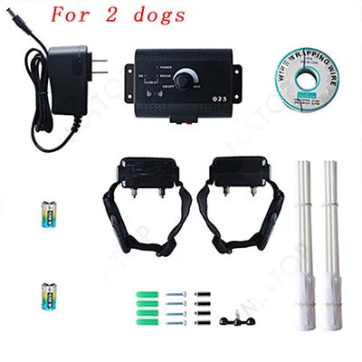 023 Safety Pet Dog Electric Fence With Waterproof Dog Electronic Training Collar Buried Electric Dog Fence Containment System
