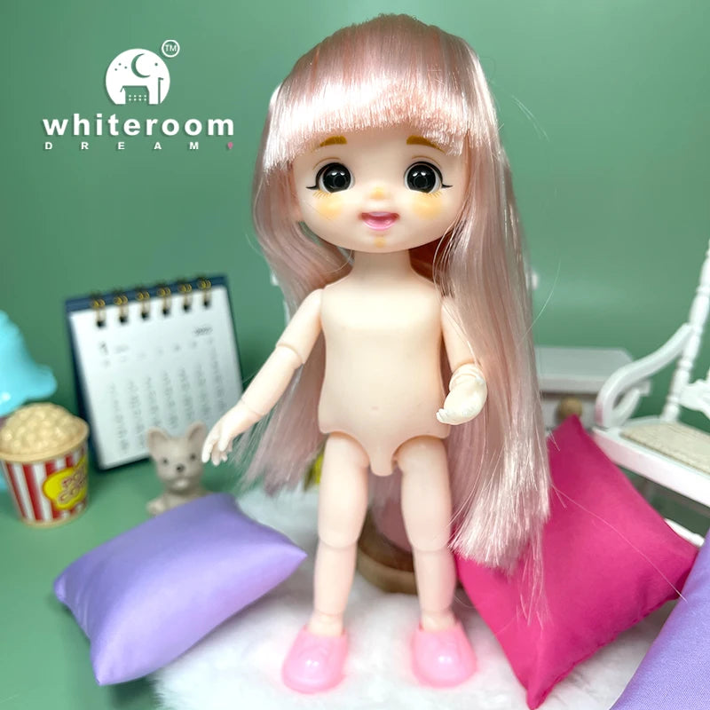 Doll for Girl Baby Doll Toys Children Kid Boy Toy PC Lover Holiday Gift Full Set Bjd 1/12 Mini Dolls Baby Clothes Dress Up