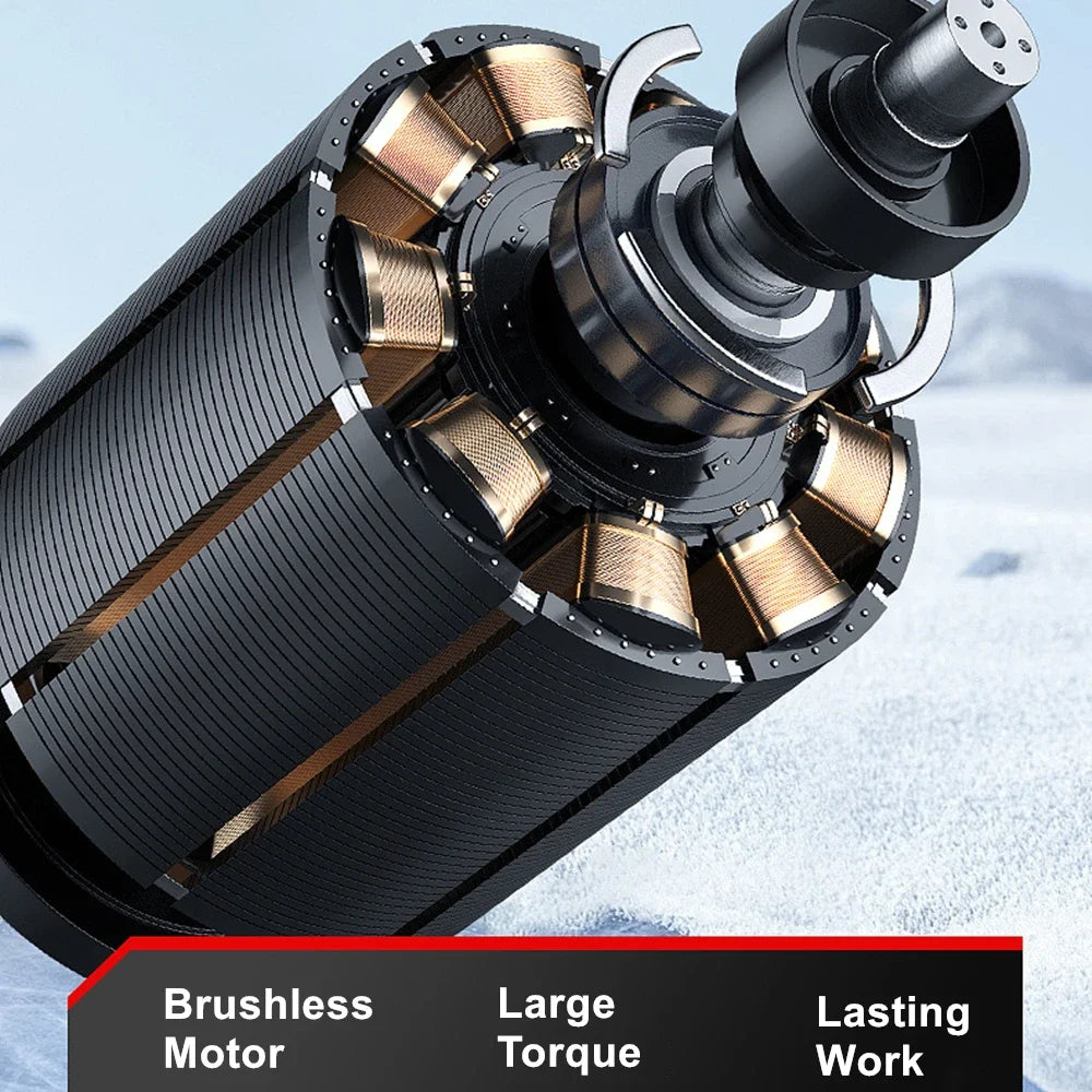 3500W Winter Brushless Electric Snowplow Lithium Electric Snow Sweeper Cordless Snow Shovel Courtyard Street for Makita Battery