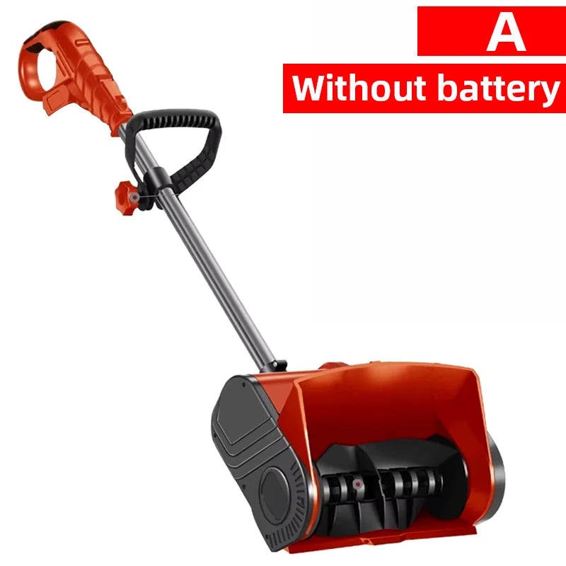 Hand-Pushed Electric Snow Plow Snow Blower 20V Small Road Snow Shoveling Household Snow Removal Machine Battery/No Battery