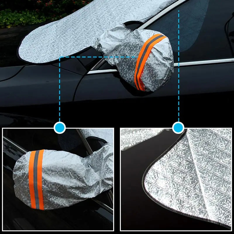 Car Exterior Protection Snow Blocked Car Snow Cover Ice Protector Visor Sun Shade Front Windshield Cover Block Shields for Cars
