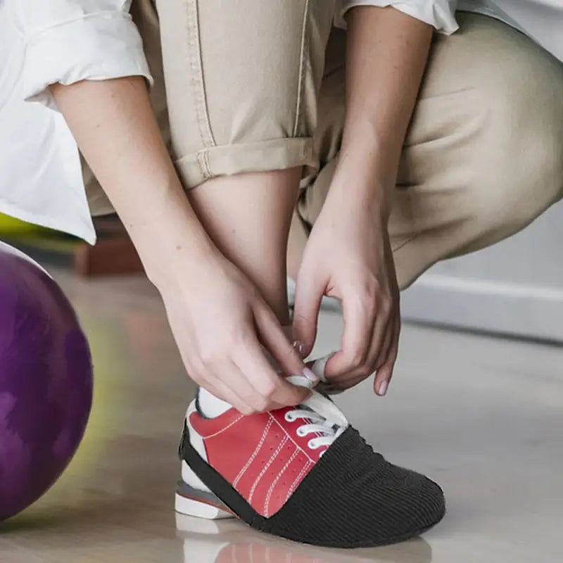Indoor Bowling Ball Shoe Slipper Protector, Smooth Sliding Slipper Sock Slide Pads for Professional Player, Average Size