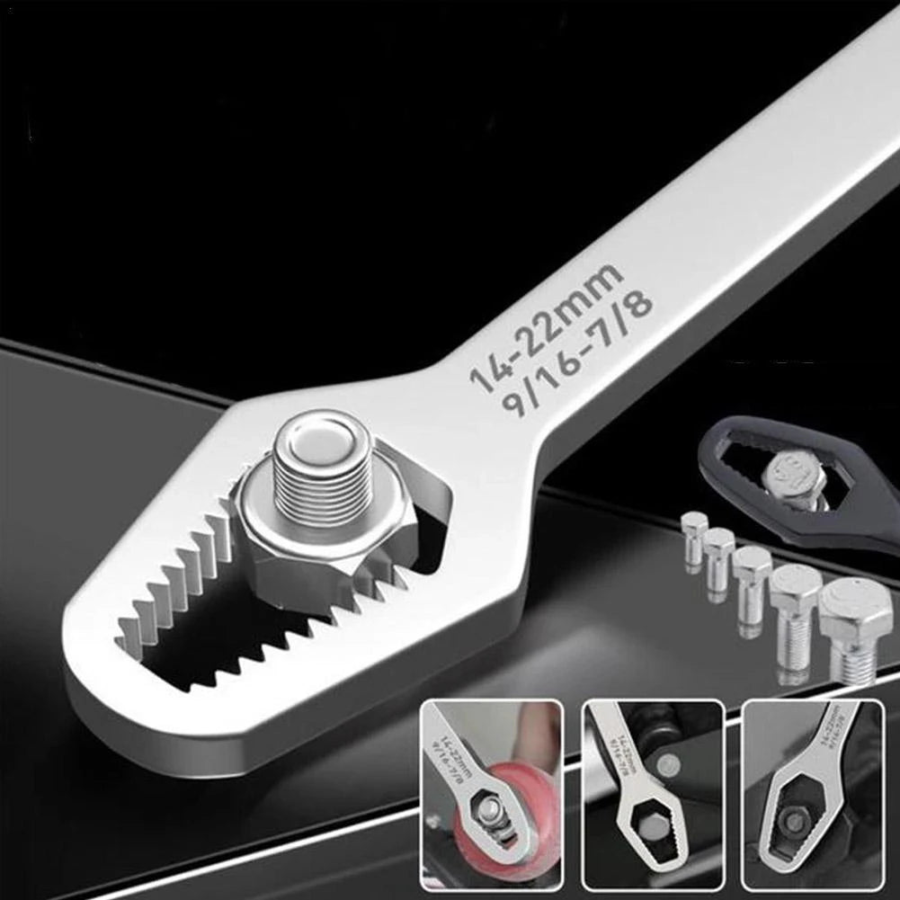 8-22mm Universal Torx Wrench Self-Tightening Adjustable Glasses Wrench Board Double-Head Torx Spanner Hand Tools for Factory