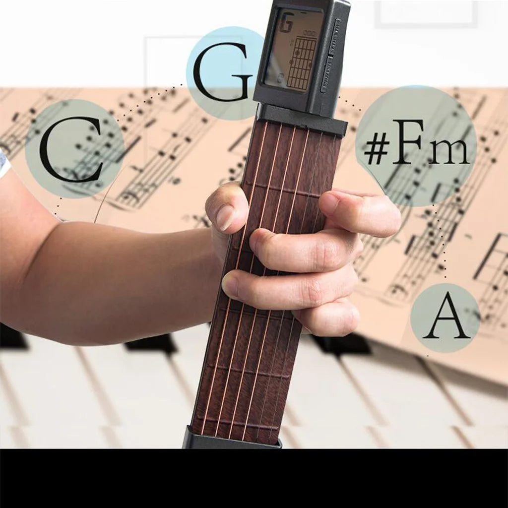 Mini Portable 6-Tone Pocket Guitar Trainer Practice for Beginner New
