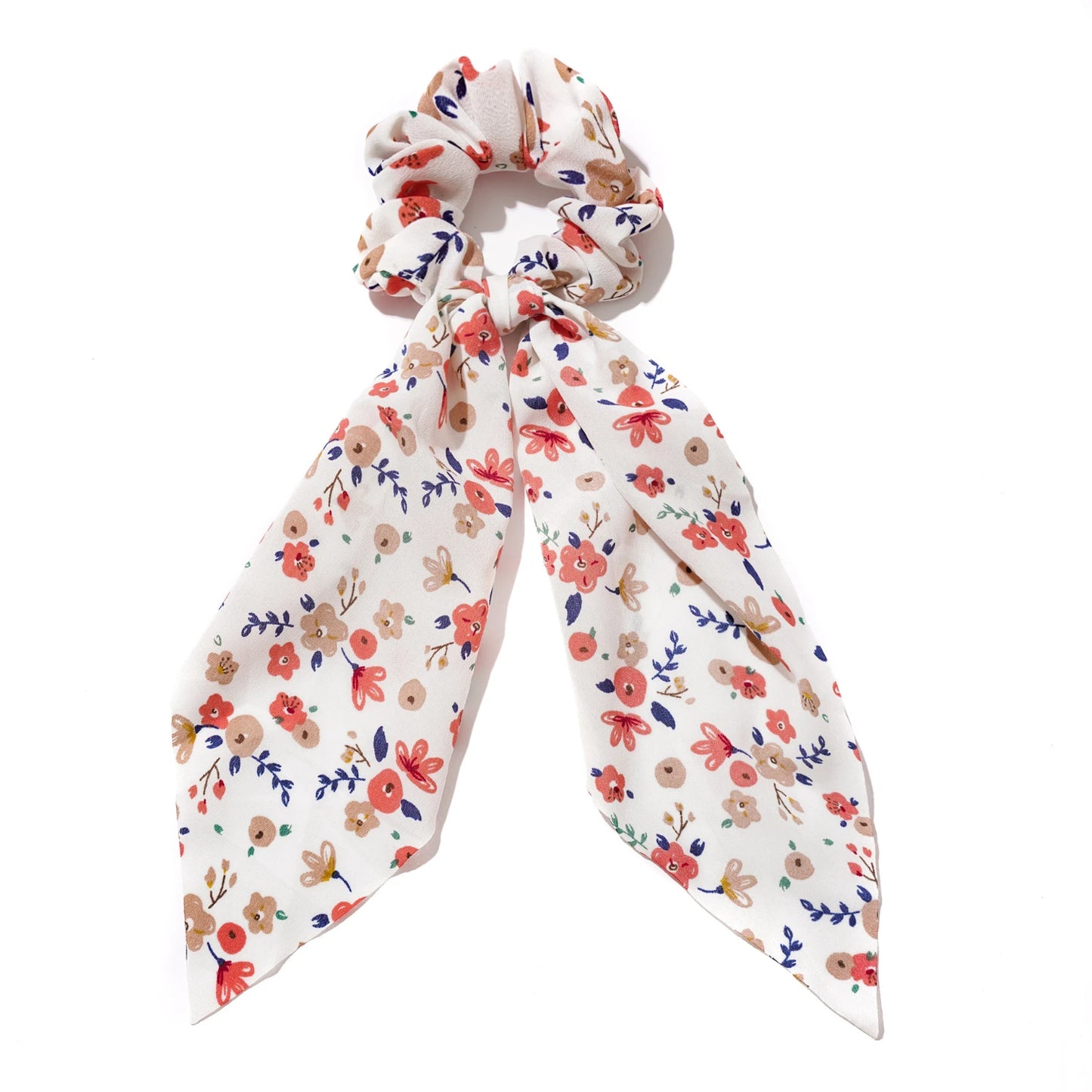 Chiffon Hair Scrunchies Women Fashion Pearl Ponytail Holder Hair Tie Hair Rope Rubber Bands Hair Accessories Bowknot Headwear