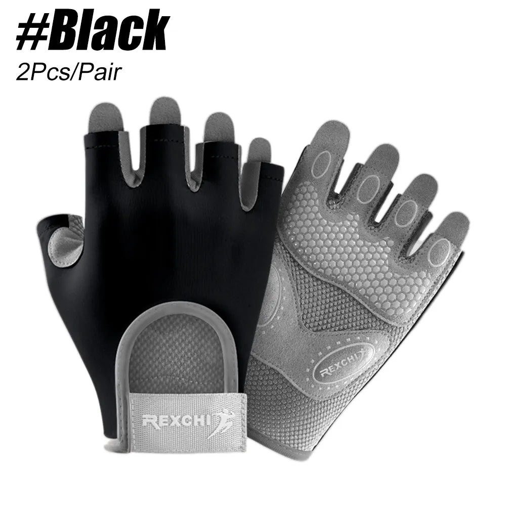 1 Pair Workout Gloves for Men and Women, Exercise Gloves for Weight Lifting, Cycling, Gym, Training, Breathable and Snug Fit