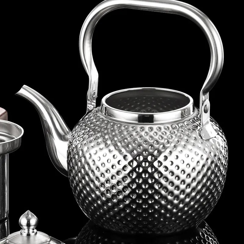 1.2/1.5/2l Teapot 304 Stainless Steel Water Tea Kettle Induction Cooker Stove Tea Pot Drinkware Kitchen Accessories
